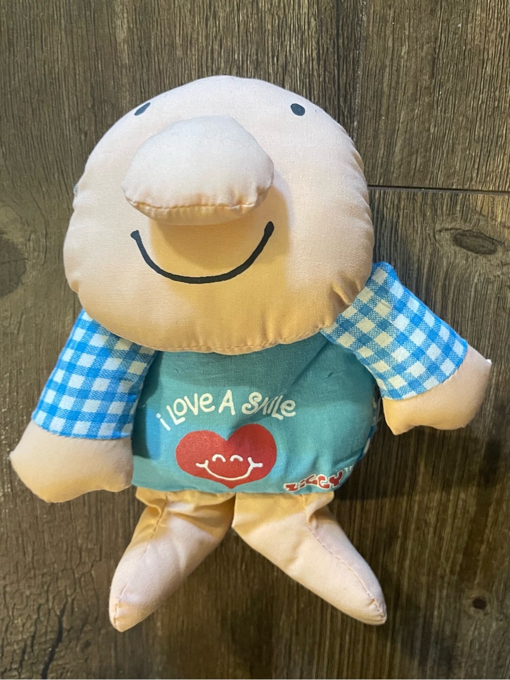 1978 Ziggy by Knickerbocker I love a smile bean bag doll